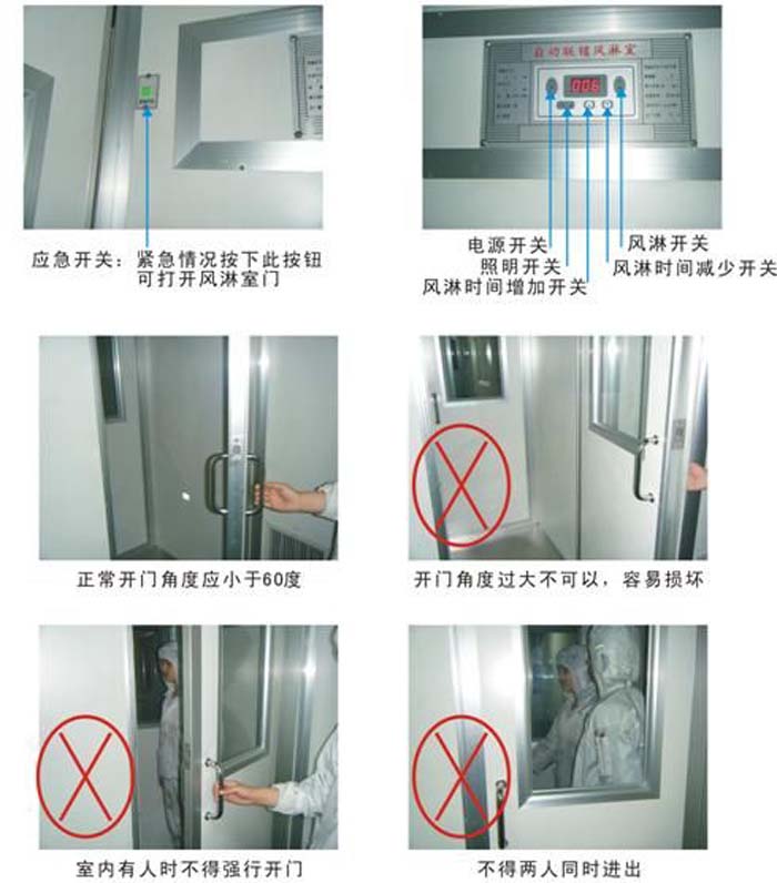 風淋室緊急情況如何處理